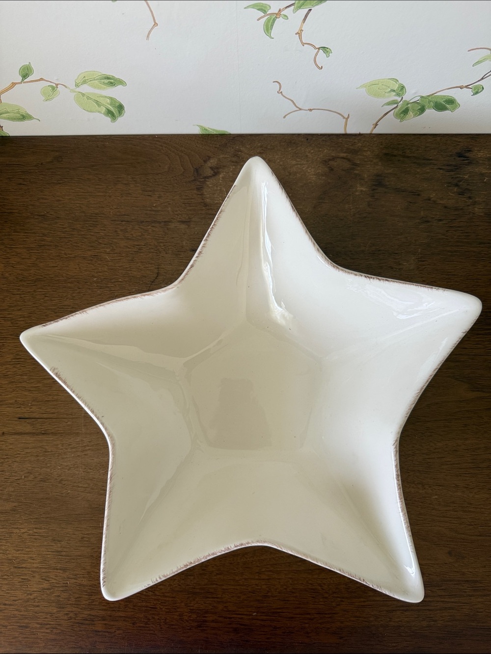 Pottery Barn Ceramic Star Serving Bowl - 9”